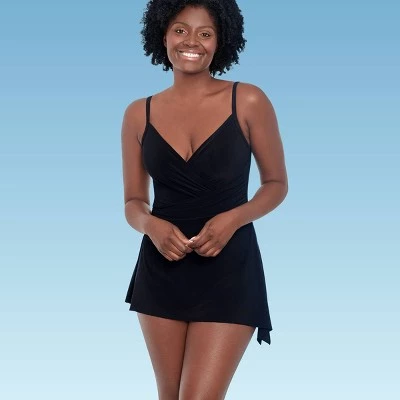Hot Sale π― Women's Slimming Control Shirred Front Swimsuit - Dreamsuit by Miracle Brands Black π 15 Hot Sale π― Women's Slimming Control Shirred Front Swimsuit - Dreamsuit by Miracle Brands Black π - Image 13