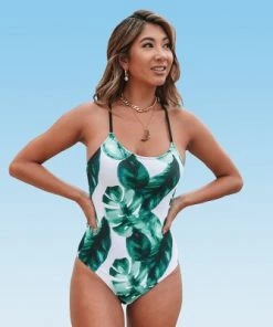 Buy ๐ Women's Leafy Print One Piece Swimsuit Lace Up Back Crisscross Bathing Suit -Cupshe ๐งจ 17 Buy ๐ Women's Leafy Print One Piece Swimsuit Lace Up Back Crisscross Bathing Suit -Cupshe ๐งจ -Swimsuits Official Site unnamed file 7379