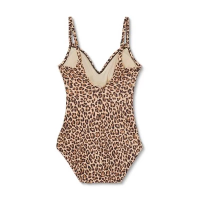 Flash Sale 🎉 Women's Faux Wrap Over the Shoulder One Piece Swimsuit- Aqua Green® Animal Print 😀 7 Flash Sale 🎉 Women's Faux Wrap Over the Shoulder One Piece Swimsuit- Aqua Green® Animal Print 😀 - Image 5