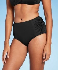Cheap 🎉 Women's Paneled Shirred High Waist Medium Coverage Bikini Bottom - Kona Sol™ Black ✔️ 20 Cheap 🎉 Women's Paneled Shirred High Waist Medium Coverage Bikini Bottom - Kona Sol™ Black ✔️ -Swimsuits Official Site unnamed file 743
