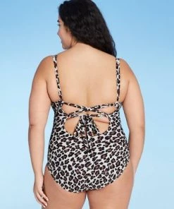 Best Pirce ⌛ Women's Twist-Front One Piece Swimsuit - Kona Sol™ Animal Print ⌛ -Swimsuits Official Site unnamed file 7447