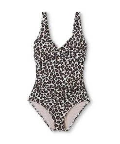 Best Pirce ⌛ Women's Twist-Front One Piece Swimsuit - Kona Sol™ Animal Print ⌛ -Swimsuits Official Site unnamed file 7448
