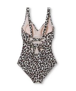 Best Pirce ⌛ Women's Twist-Front One Piece Swimsuit - Kona Sol™ Animal Print ⌛ -Swimsuits Official Site unnamed file 7449