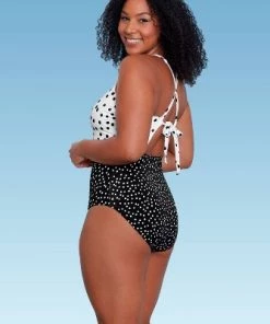 Best deal 🤩 Women's Slimming Control Strappy Cut Out Crossback One Piece Swimsuit - Beach Betty by Miracle Brands Red ⭐ -Swimsuits Official Site unnamed file 7454