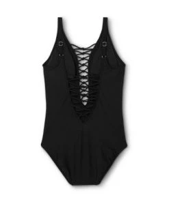 Cheap ⭐ Women's Lace-Up One Piece Swimsuit - Aqua Green® Black 🔥 -Swimsuits Official Site unnamed file 7506