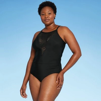 Top 10 🤩 Women's Crochet High Neck One Piece Swimsuit - Aqua Green® True Navy 🎉 4 Top 10 🤩 Women's Crochet High Neck One Piece Swimsuit - Aqua Green® True Navy 🎉 - Image 2