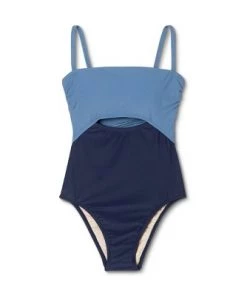 Discount 🔔 Women's Colorblock Medium Coverage One Piece Swimsuit - Kona Sol™ Navy ✔️ -Swimsuits Official Site unnamed file 7525