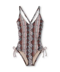 Best Pirce 👏 Women's Side-Cinch Medium Coverage One Piece Swimsuit - Kona Sol™ Animal Print 🤩 -Swimsuits Official Site unnamed file 7617