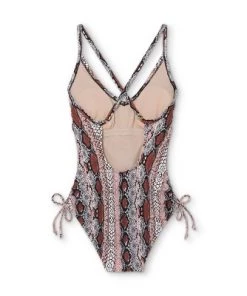 Best Pirce 👏 Women's Side-Cinch Medium Coverage One Piece Swimsuit - Kona Sol™ Animal Print 🤩 -Swimsuits Official Site unnamed file 7618