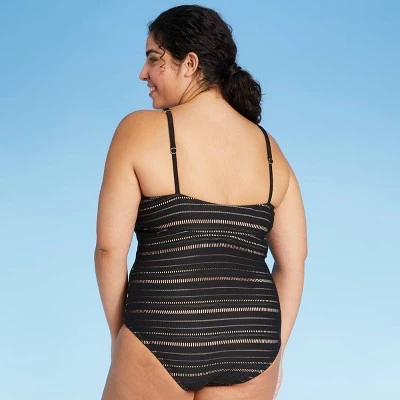 Hot Sale 👏 Women's Crochet High Coverage One Piece Swimsuit - Kona Sol™ Navy ❤️ 5 Hot Sale 👏 Women's Crochet High Coverage One Piece Swimsuit - Kona Sol™ Navy ❤️ - Image 3