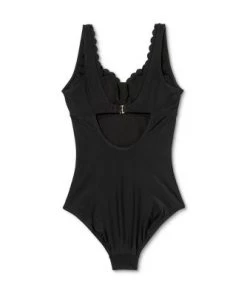Top 10 ⌛ Women's Long Torso Scallop High Coverage One Piece Swimsuit - Kona Sol™ Black 🛒 -Swimsuits Official Site unnamed file 7665