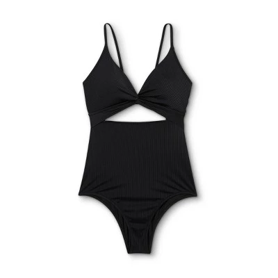 Hot Sale 👏 Women's Plunge Cut Out One Piece Swimsuit - Shade & Shore™ Dark Green 🌟 6 Hot Sale 👏 Women's Plunge Cut Out One Piece Swimsuit - Shade & Shore™ Dark Green 🌟 - Image 4