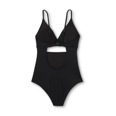 Hot Sale 👏 Women's Plunge Cut Out One Piece Swimsuit - Shade & Shore™ Dark Green 🌟 7 Hot Sale 👏 Women's Plunge Cut Out One Piece Swimsuit - Shade & Shore™ Dark Green 🌟 - Image 5