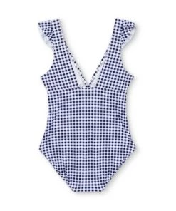 Cheap ✨ Women's Ruffle Gingham High Coverage One Piece Swimsuit - Kona Sol™ Blue ⭐ -Swimsuits Official Site unnamed file 7691