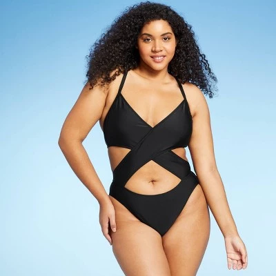 Outlet ⭐ Juniors' Cross Front One Piece Swimsuit - Xhilaration™ Coral Pink 🔥 5 Outlet ⭐ Juniors' Cross Front One Piece Swimsuit - Xhilaration™ Coral Pink 🔥 - Image 3