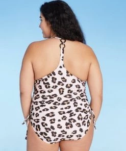 Buy 🤩 Women's Ring Back Side-Cinch High Coverage One Piece Swimsuit - Kona Sol™ Animal Print ⌛ -Swimsuits Official Site unnamed file 7737