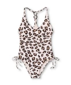 Buy 🤩 Women's Ring Back Side-Cinch High Coverage One Piece Swimsuit - Kona Sol™ Animal Print ⌛ -Swimsuits Official Site unnamed file 7738