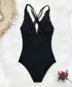 Top 10 🎉 Women's Gingham One Piece Swimsuit Ruched Cross Back Vintage Swimwear Bathing Suits -Cupshe 🎉 -Swimsuits Official Site unnamed file 7775