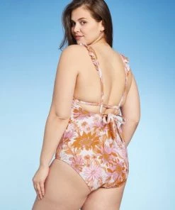 Top 10 ✔️ Women's Ruffle Strap Medium Coverage One Piece Swimsuit - Kona Sol™ Multi ✔️ -Swimsuits Official Site unnamed file 7807