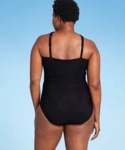 Best reviews of ⌛ Women's High Neck Ring One Piece Swimsuit - Aqua Green® Black Multi 💯 -Swimsuits Official Site unnamed file 7827