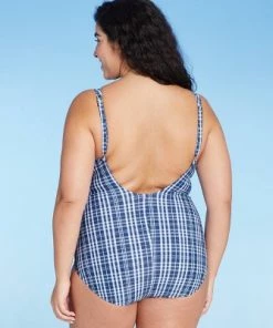 Flash Sale 😍 Women's Tunnel High Coverage One Piece Swimsuit - Kona Sol™ Blue Check 👍 21 Flash Sale 😍 Women's Tunnel High Coverage One Piece Swimsuit - Kona Sol™ Blue Check 👍 -Swimsuits Official Site unnamed file 7883