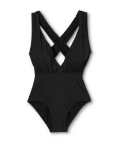 New 💯 Women's Plunge Front Maillot One Piece Swimsuit - Sea Angel Black 🛒 -Swimsuits Official Site unnamed file 7901