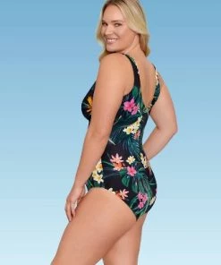 Brand new π Women's Slimming Control Wrap-Front One Piece Swimsuit - Dreamsuit by Miracle Brands Black Floral Print β€οΈ 11 Brand new π Women's Slimming Control Wrap-Front One Piece Swimsuit - Dreamsuit by Miracle Brands Black Floral Print β€οΈ -Swimsuits Official Site unnamed file 7927