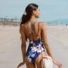 Deals 🎁 Women's Blue Floral One Piece Swimsuit Pluging Neck Crisscross Bathing Suit-Cupshe 😍 -Swimsuits Official Site unnamed file 8032
