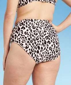 Cheapest 🛒 Women's High Leg High Waist Medium Coverage Bikini Bottom - Kona Sol™ Animal Print 🛒 -Swimsuits Official Site unnamed file 809