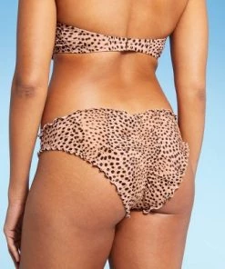 Deals 💯 Women's Ruffle Cheeky Bikini Bottom - Shade & Shore™ Light Blue ✨ -Swimsuits Official Site unnamed file 820