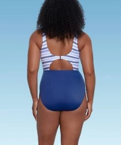 Cheap 🤩 Women's Slimming Control Wrap-Front Cut Out One Piece Swimsuit - Beach Betty by Miracle Brands Red 👍 -Swimsuits Official Site unnamed file 8246