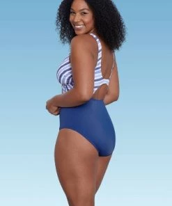 Cheap 🤩 Women's Slimming Control Wrap-Front Cut Out One Piece Swimsuit - Beach Betty by Miracle Brands Red 👍 -Swimsuits Official Site unnamed file 8247