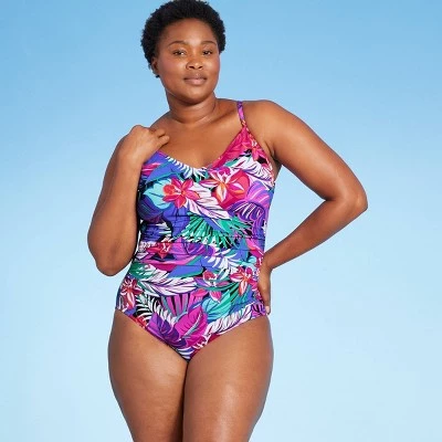 Wholesale 👏 Women's Ring Back One Piece Swimsuit - Aqua Green® Multi Pink 💯 4 Wholesale 👏 Women's Ring Back One Piece Swimsuit - Aqua Green® Multi Pink 💯 - Image 2