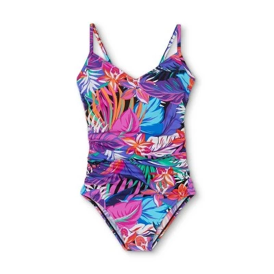 Wholesale 👏 Women's Ring Back One Piece Swimsuit - Aqua Green® Multi Pink 💯 6 Wholesale 👏 Women's Ring Back One Piece Swimsuit - Aqua Green® Multi Pink 💯 - Image 4