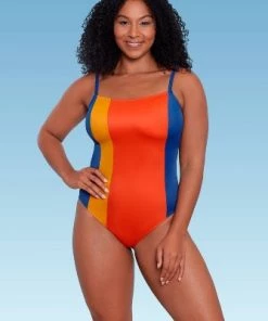 Discount 💯 Women's Slimming Control Colorblock One Piece Swimsuit - Beach Betty by Miracle Brands Orange 🧨 13 Discount 💯 Women's Slimming Control Colorblock One Piece Swimsuit - Beach Betty by Miracle Brands Orange 🧨 -Swimsuits Official Site unnamed file 8329