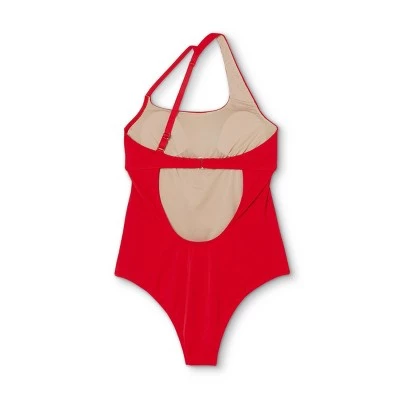 Outlet 🤩 Women's Ribbed Asymmetrical One Shoulder One Piece Swimsuit - Shade & Shore™ Black 🎁 4 Outlet 🤩 Women's Ribbed Asymmetrical One Shoulder One Piece Swimsuit - Shade & Shore™ Black 🎁 - Image 2