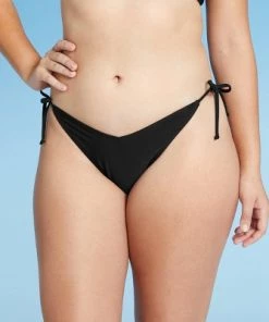 Promo ✔️ Juniors' High Leg V-String Bikini Bottom - Xhilaration™ Black ⭐ -Swimsuits Official Site unnamed file 841