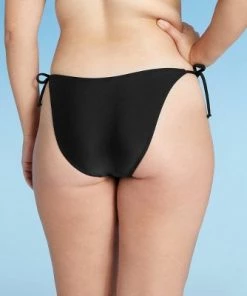 Promo ✔️ Juniors' High Leg V-String Bikini Bottom - Xhilaration™ Black ⭐ -Swimsuits Official Site unnamed file 842