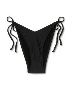 Promo ✔️ Juniors' High Leg V-String Bikini Bottom - Xhilaration™ Black ⭐ -Swimsuits Official Site unnamed file 843