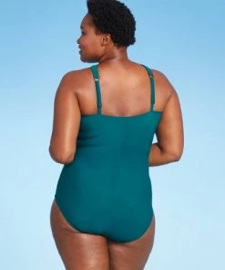 Best reviews of 🛒 Women's High Neck Ring One Piece Swimsuit - Aqua Green® Lagoon 💯 -Swimsuits Official Site unnamed file 8458