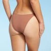 Buy 👍 Women's Tunnel Front High Leg Extra Cheeky Bikini Bottom - Shade & Shore™ Hazelnut Brown 🔥 -Swimsuits Official Site unnamed file 857