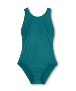 Flash Sale 🔥 Women's Cross Back One Piece Swimsuit - All in Motion™ Teal 🎉 -Swimsuits Official Site unnamed file 8596
