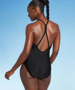 Hot Sale 😀 Women's Racerback Racing One Piece Swimsuit - All in Motion™ Black Stripe 🛒 14 Hot Sale 😀 Women's Racerback Racing One Piece Swimsuit - All in Motion™ Black Stripe 🛒 -Swimsuits Official Site unnamed file 8605