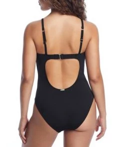 Hot Sale ❤️ Sunsets Women's Black Tidepool One-Piece - 129-BLCK 🧨