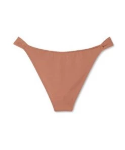 Buy 👍 Women's Tunnel Front High Leg Extra Cheeky Bikini Bottom - Shade & Shore™ Hazelnut Brown 🔥 -Swimsuits Official Site unnamed file 862