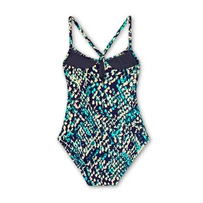 New šÆ Women's Racerback One Piece Swimsuit - All in Motion⢠Blue ā 9 New šÆ Women's Racerback One Piece Swimsuit - All in Motion⢠Blue ā - Image 7