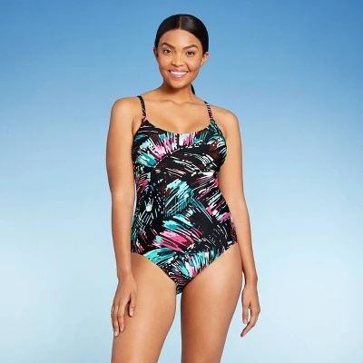 New šÆ Women's Racerback One Piece Swimsuit - All in Motion⢠Blue ā 10 New šÆ Women's Racerback One Piece Swimsuit - All in Motion⢠Blue ā - Image 8
