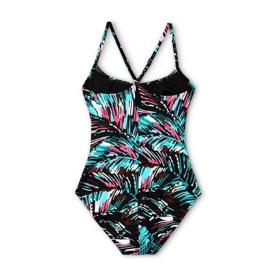 New šÆ Women's Racerback One Piece Swimsuit - All in Motion⢠Blue ā 13 New šÆ Women's Racerback One Piece Swimsuit - All in Motion⢠Blue ā - Image 11