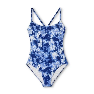 New šÆ Women's Racerback One Piece Swimsuit - All in Motion⢠Blue ā 16 New šÆ Women's Racerback One Piece Swimsuit - All in Motion⢠Blue ā - Image 14