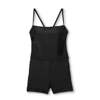 Cheap 🎉 Women's Square Neck Unitard One Piece Swimsuit - All in Motion™ Black 🧨 6 Cheap 🎉 Women's Square Neck Unitard One Piece Swimsuit - All in Motion™ Black 🧨 - Image 4